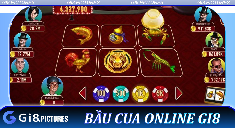 Bầu Cua Online GI8 - Trò Chơi Dân Gian Phiên Bản Online Đỉnh Cao